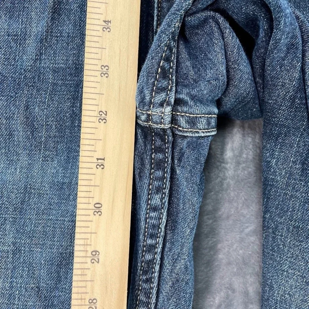 Levi's 527 Boot Cut Jeans Mens Size 38x32 Blue Denim Dark Wash Cotton Cowboy